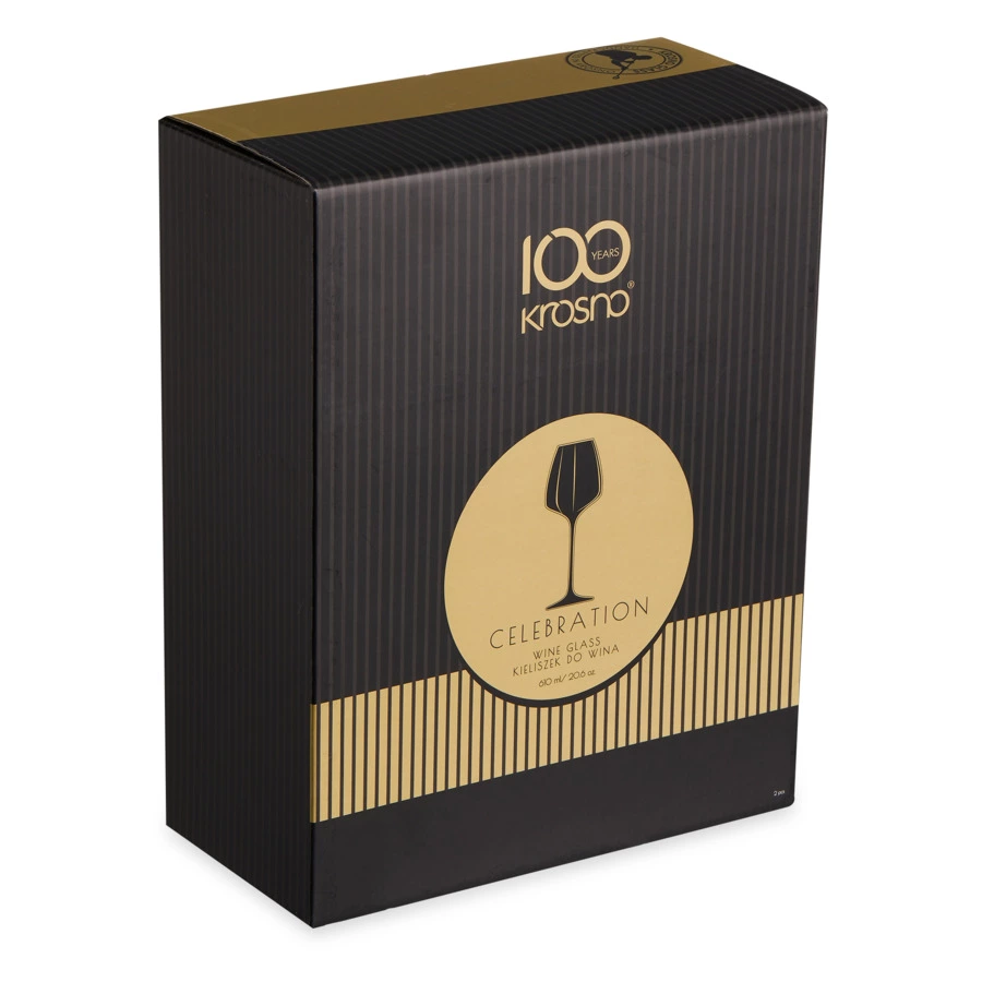 Набор бокалов для белого вина Krosno Праздник 610 мл, 2 шт, стекло, п/к