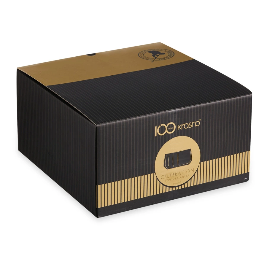 Салатник Krosno Праздник 24 см, стекло, п/к