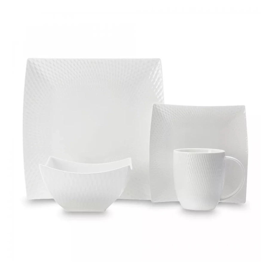 Сервиз столовый Maxwell & Williams Даймонд на 4 персоны 16 предметов, фарфор твердый, белый, п/к