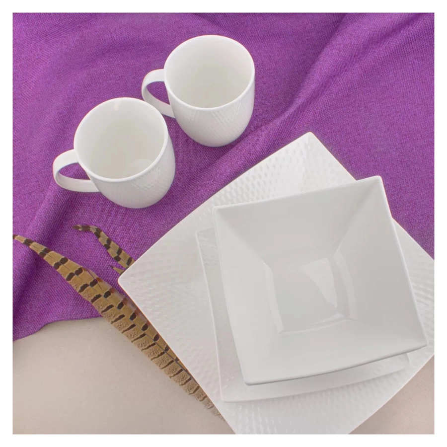 Сервиз столовый Maxwell & Williams Даймонд на 4 персоны 16 предметов, фарфор твердый, белый, п/к