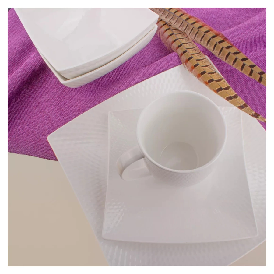 Сервиз столовый Maxwell & Williams Даймонд на 4 персоны 16 предметов, фарфор твердый, белый, п/к