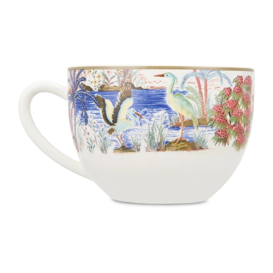 Чашка чайная с блюдцем Gien Дворцовый сад 450 мл, 18,8 см, фаянс