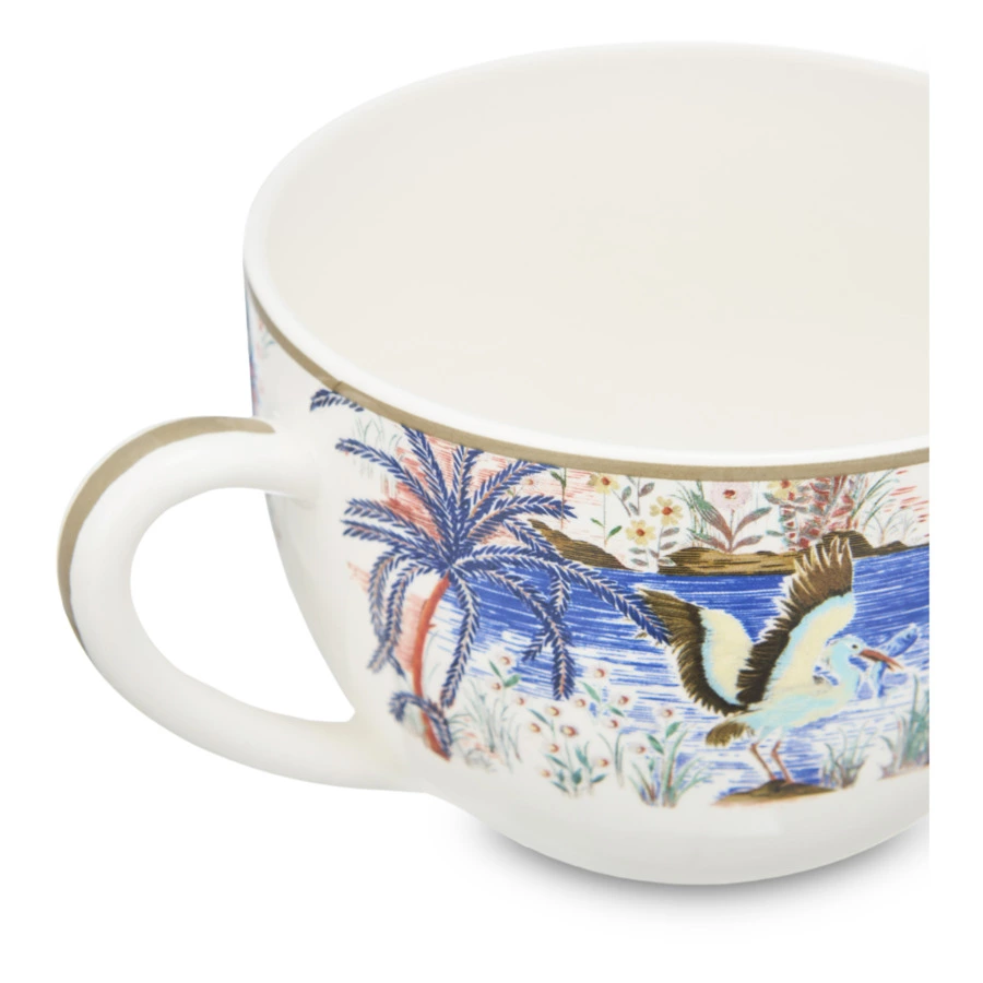 Чашка чайная с блюдцем Gien Дворцовый сад 450 мл, 18,8 см, фаянс