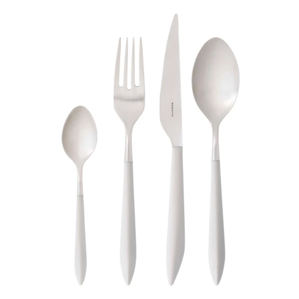 Набор столовых приборов Bugatti Ares на 6 персон 24 предмета, сталь нержавеющая, слоновая кость, п/к