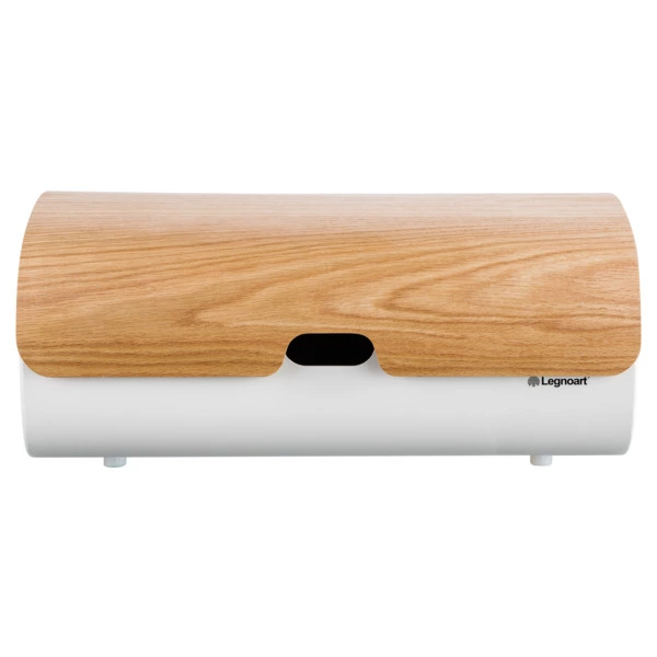 Хлебница Legnoart Clibano 40х20,5х17,5 см, крышка из дуба, металл