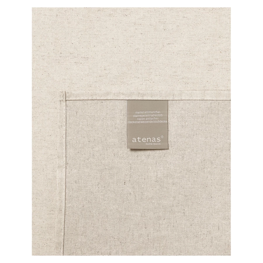 Скатерть Atenas Лино 180х220 см, водоотталкивающее покрытие, бежевая