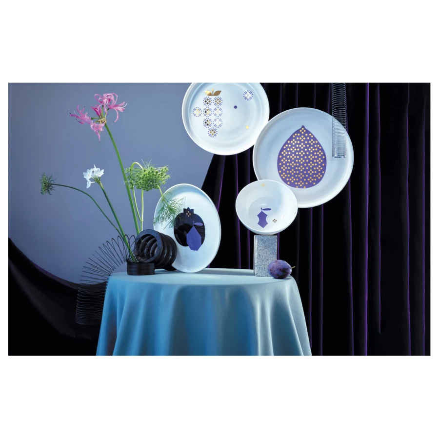 Сервиз столовый Shirokov Волшебные фрукты на 4 персоны 12 предметов, костяной фарфор, п/к