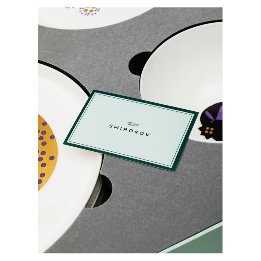 Сервиз столовый Shirokov Волшебные фрукты на 4 персоны 12 предметов, костяной фарфор, п/к