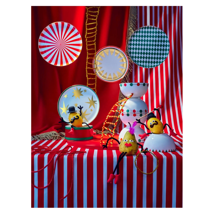 Сервиз столовый Shirokov Цирк на 4 персоны 12 предметов, костяной фарфор, п/к