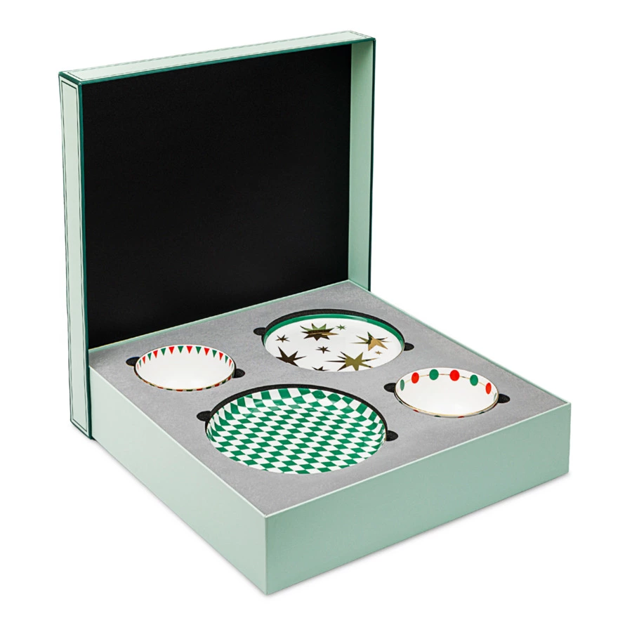 Сервиз столовый Shirokov Цирк на 4 персоны 12 предметов, костяной фарфор, п/к