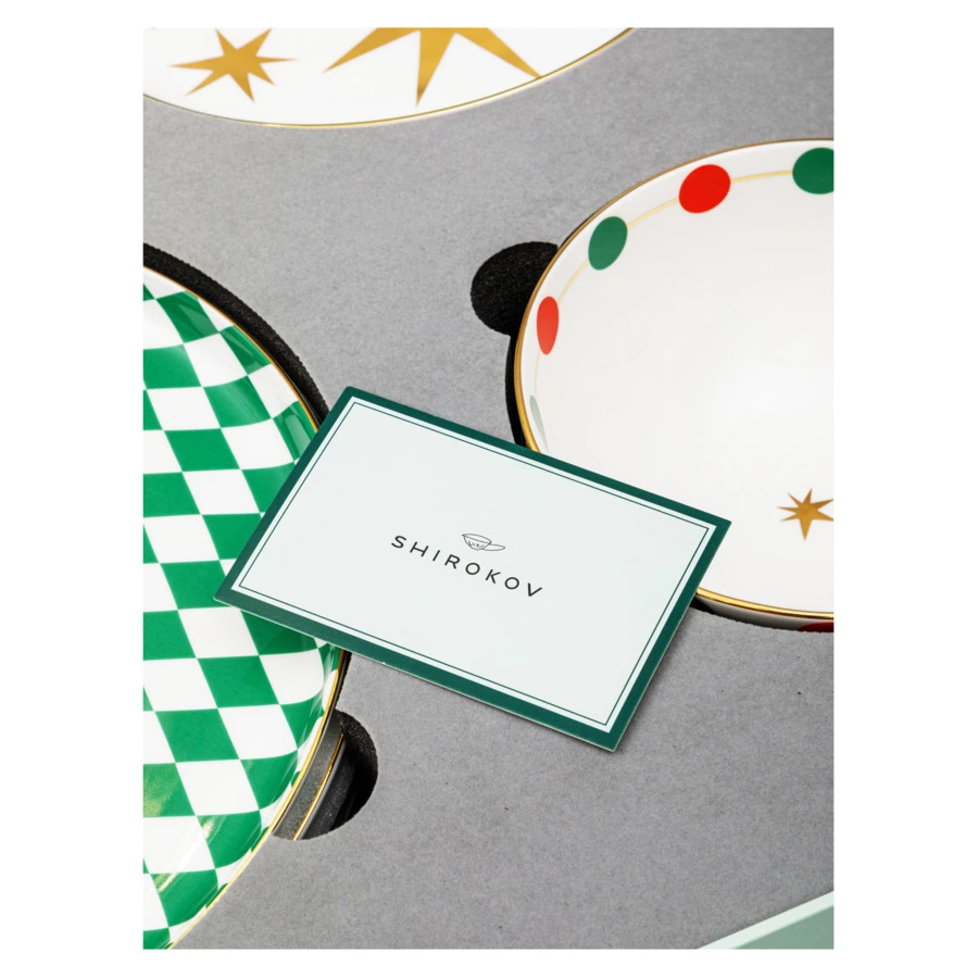 Сервиз столовый Shirokov Цирк на 4 персоны 12 предметов, костяной фарфор, п/к