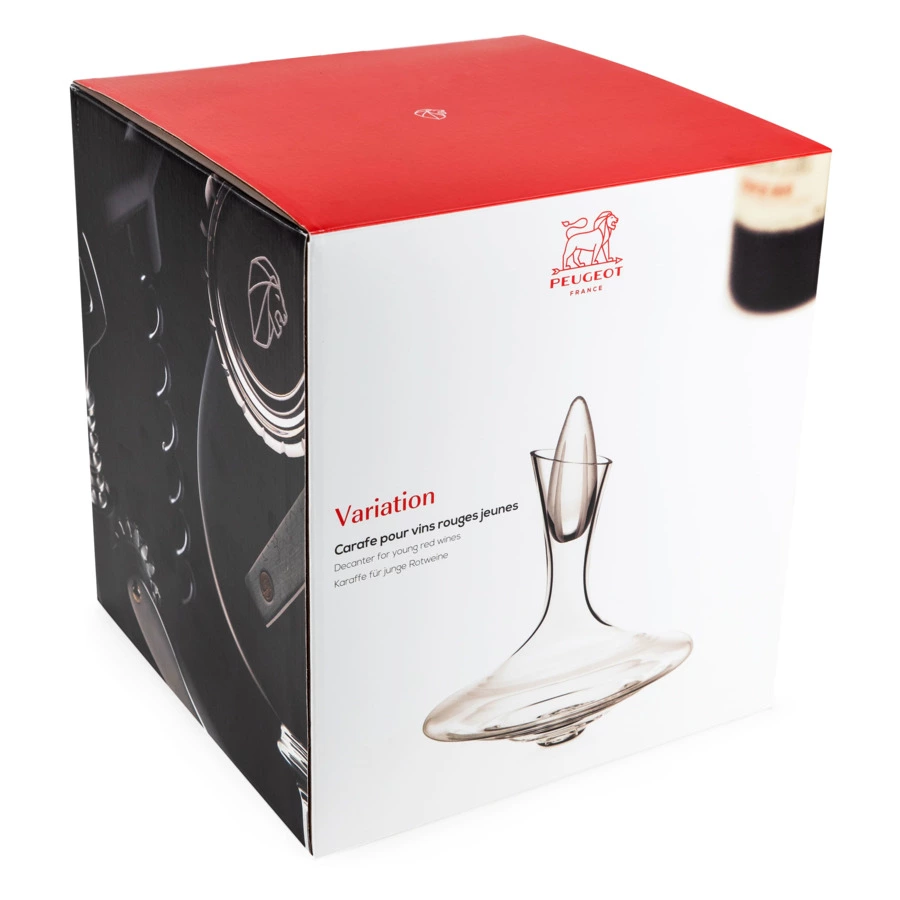 Декантер с аэратором Peugeot Variation 750 мл, стекло, п/к
