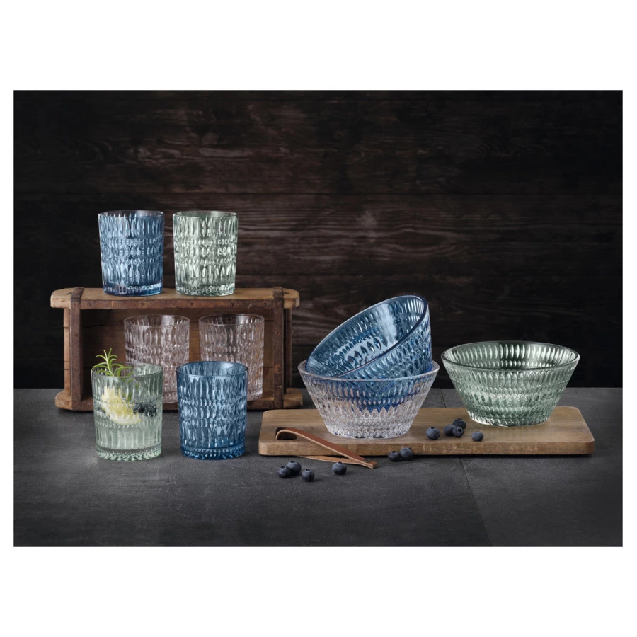 Салатник порционный Nachtmann ETHNO 750 мл, 16,5 см, стекло хрустальное, мятный, п/к