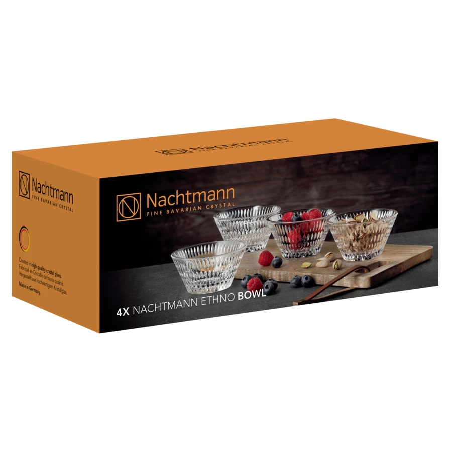 Набор салатников Nachtmann ETHNO 190 мл, 4 шт, стекло хрустальное, п/к