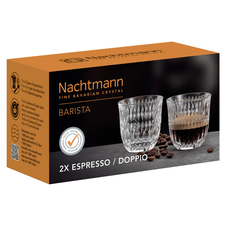 Набор стаканов для эспрессо Nachtmann ETHNO BARISTA 90 мл, 2 шт, стекло хрустальное, п/к