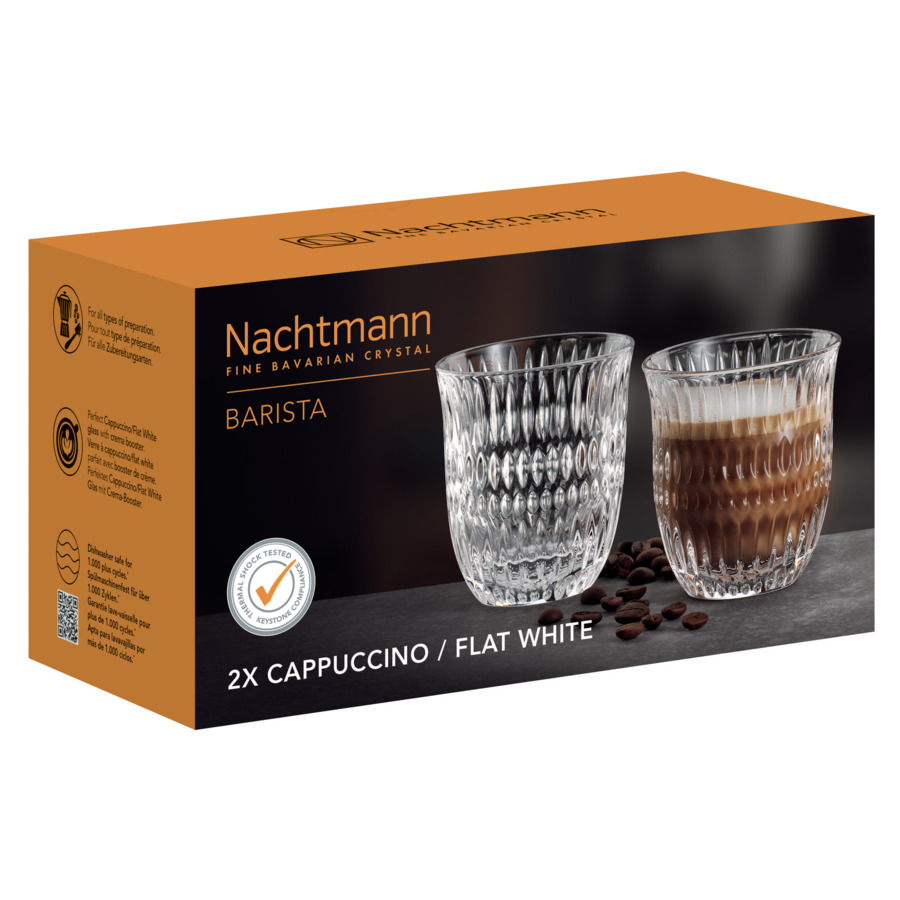 Набор стаканов для капучино Nachtmann ETHNO BARISTA 235 мл, 2 шт, стекло хрустальное, п/к