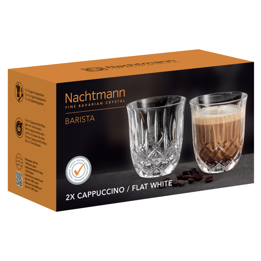 Набор стаканов для капучино Nachtmann Noblesse Barista 235 мл, 2 шт, хрусталь бессвинцовый, п/к