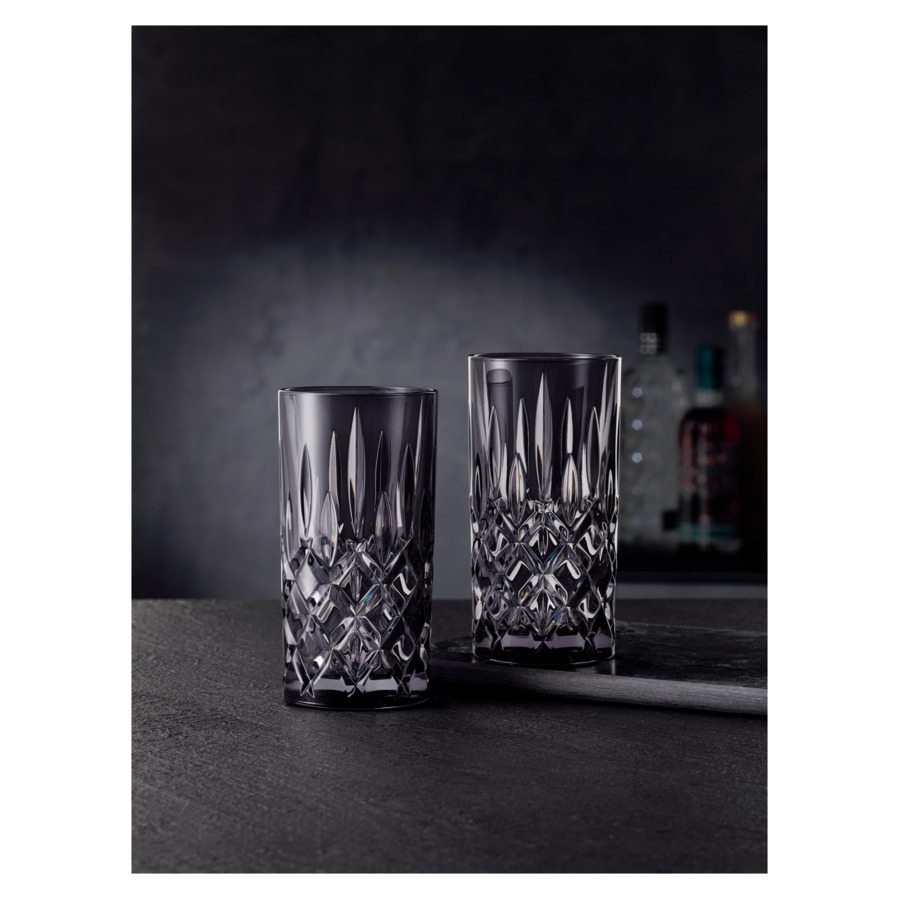 Набор стаканов хайбол Nachtmann NOBLESSE COLORS 395 мл, 2 шт, стекло хрустальное, серый, п/к