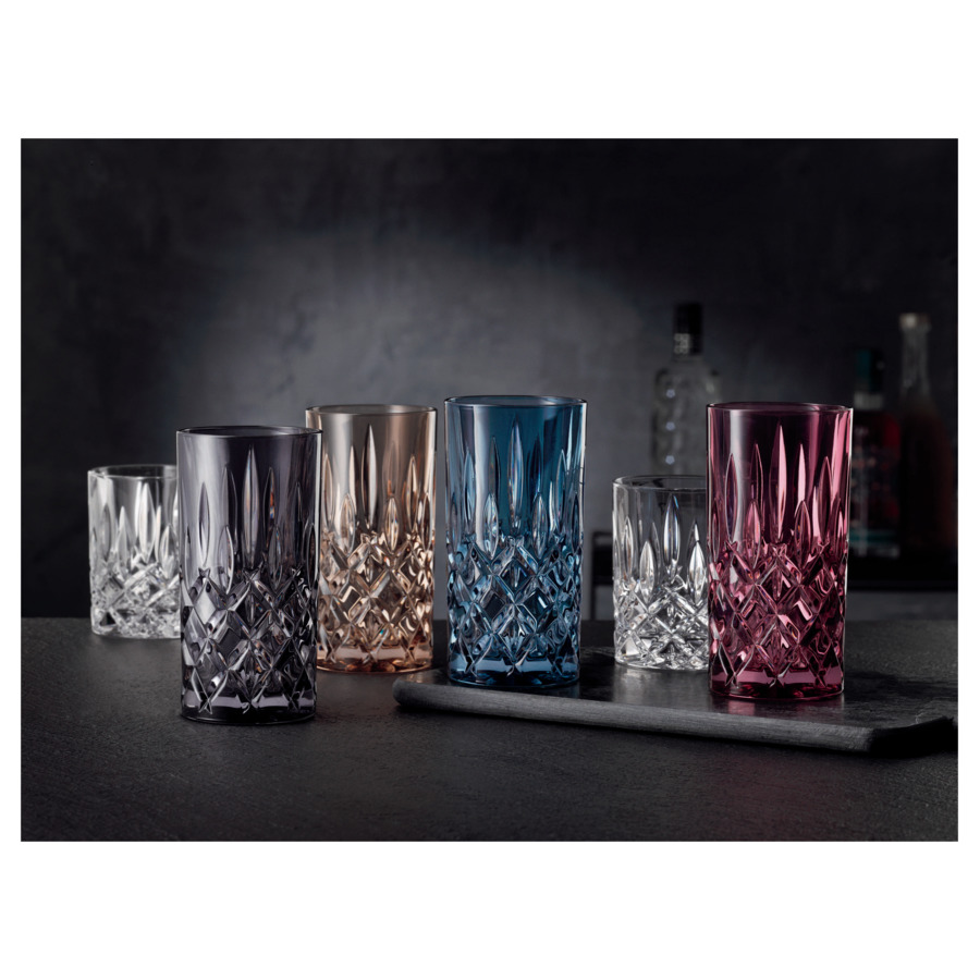 Набор стаканов хайбол Nachtmann NOBLESSE COLORS 395 мл, 2 шт, стекло хрустальное, серый, п/к