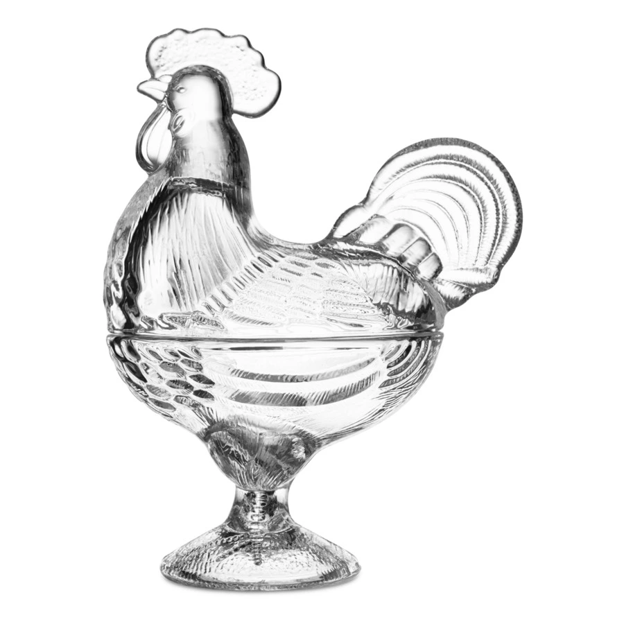 Конфетница Decor de table Петушок 15,5х21 см, стекло