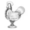 Конфетница Decor de table Петушок 15,5х21 см, стекло
