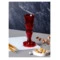 Подсвечник Decor de table Ноэль 22см, 2в1, стекло, красный