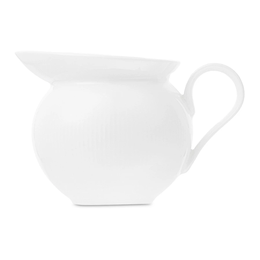 Молочник Decor de table Плиссе 230 мл, d8,6хh8,4 см, фарфор костяной, п/к