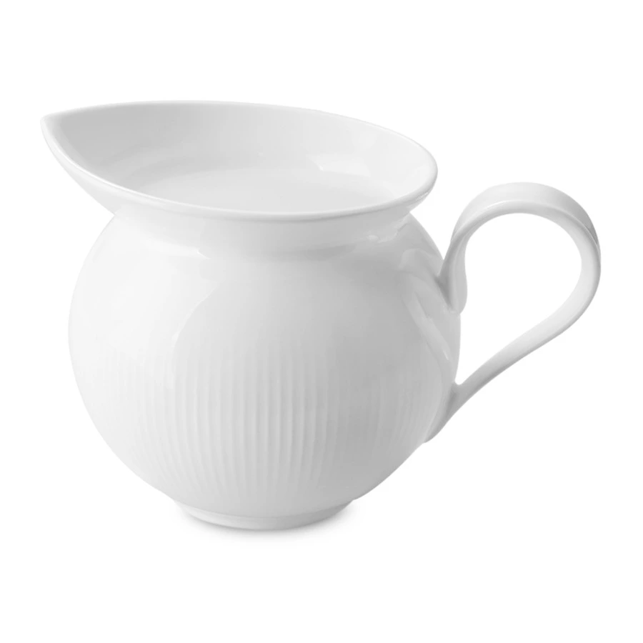 Молочник Decor de table Плиссе 230 мл, d8,6хh8,4 см, фарфор костяной, п/к