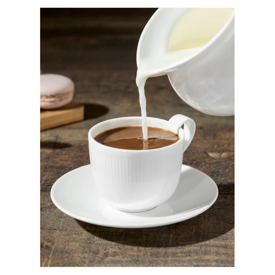 Молочник Decor de table Плиссе 230 мл, d8,6хh8,4 см, фарфор костяной, п/к