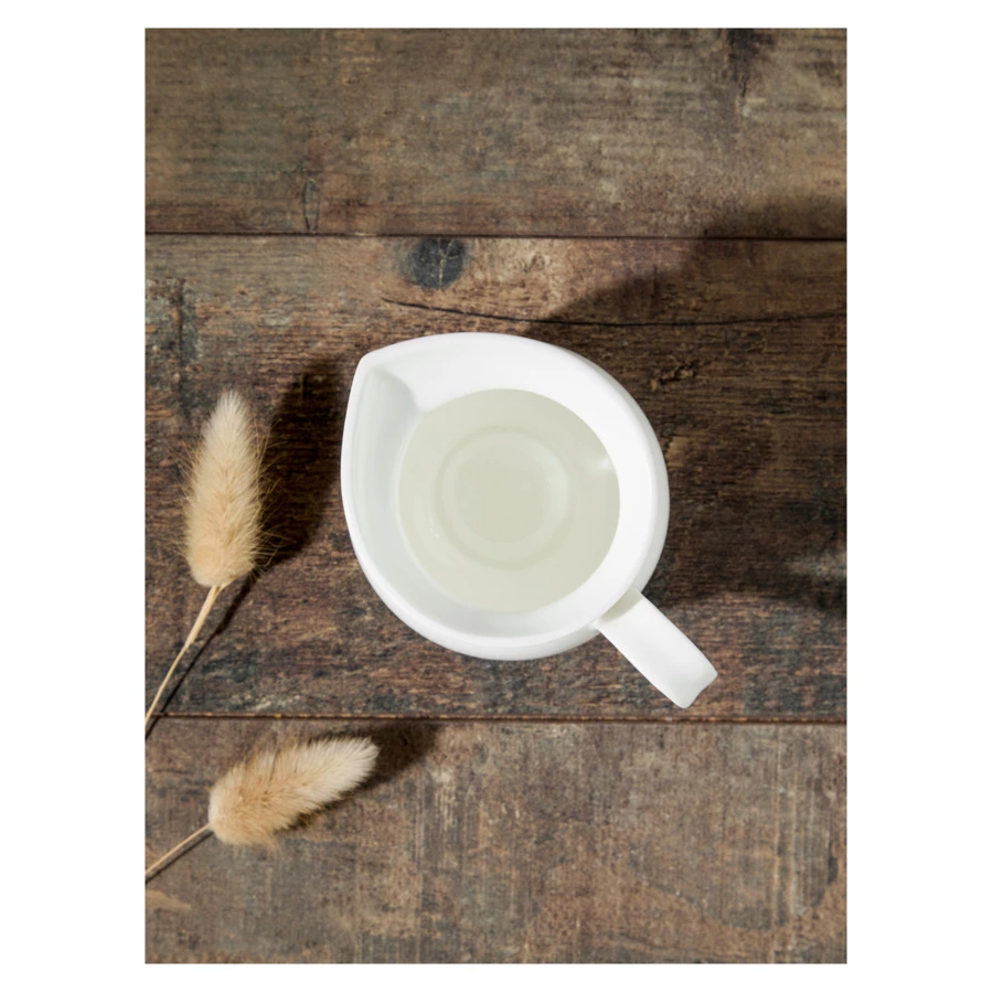 Молочник Decor de table Плиссе 230 мл, d8,6хh8,4 см, фарфор костяной, п/к