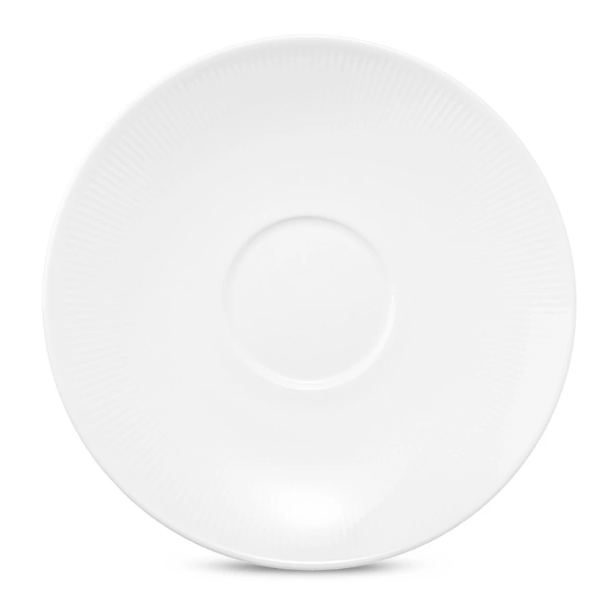 Блюдце для чашки чайной Decor de table Плиссе 14,8 см, фарфор костяной