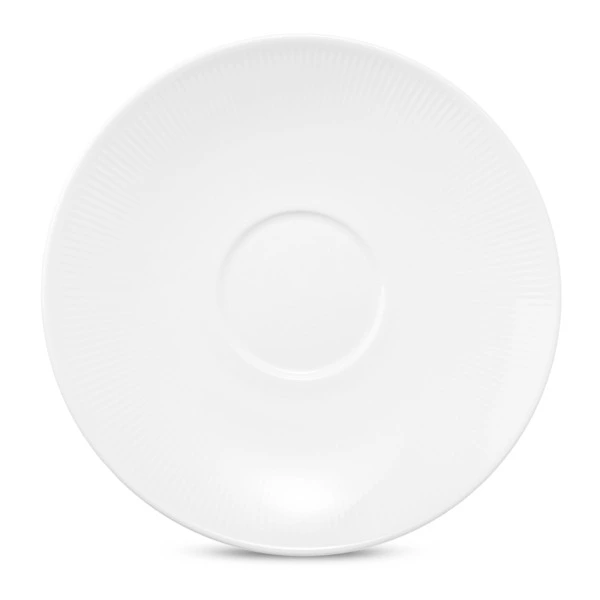 Блюдце для чашки чайной Decor de table Плиссе 14,8 см, фарфор костяной