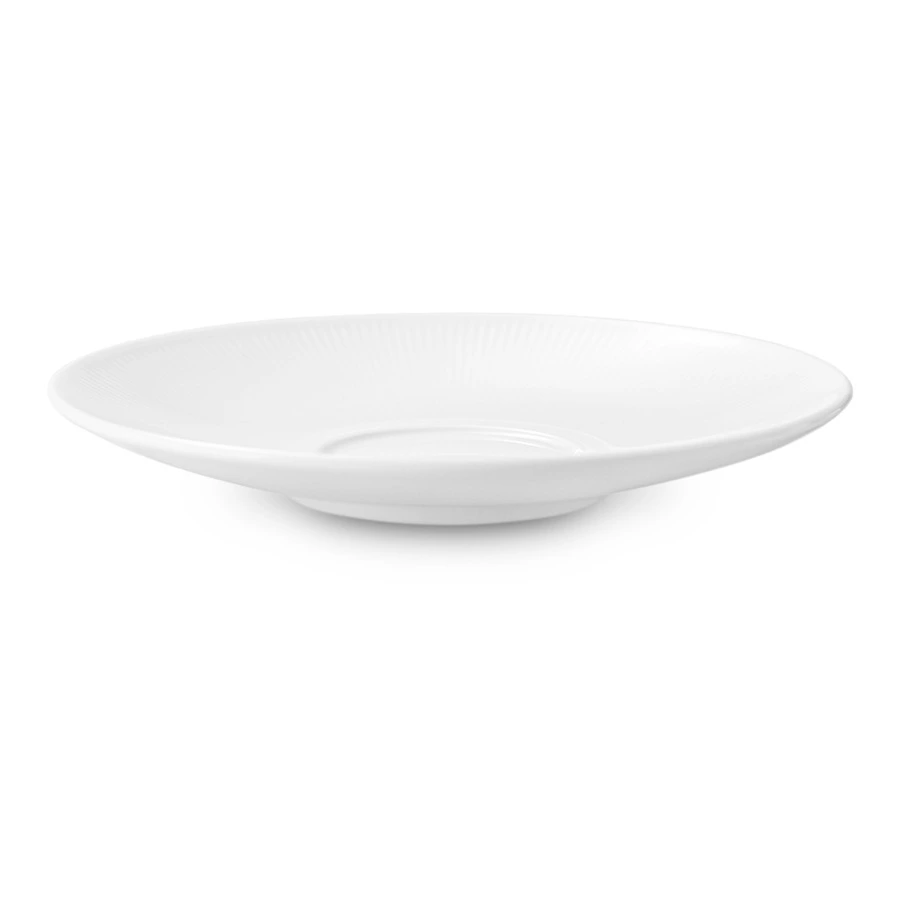 Блюдце для чашки чайной Decor de table Плиссе 14,8 см, фарфор костяной