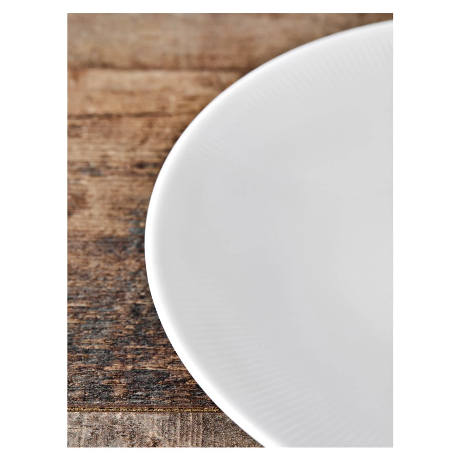 Набор тарелок десертных Decor de table Плиссе 19,4 см, 6 шт, фарфор костяной, п/к