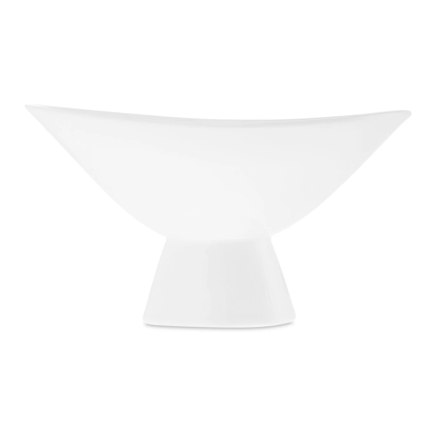 Чаша на ножке Decor de table Плиссе 230 мл, фарфор костяной