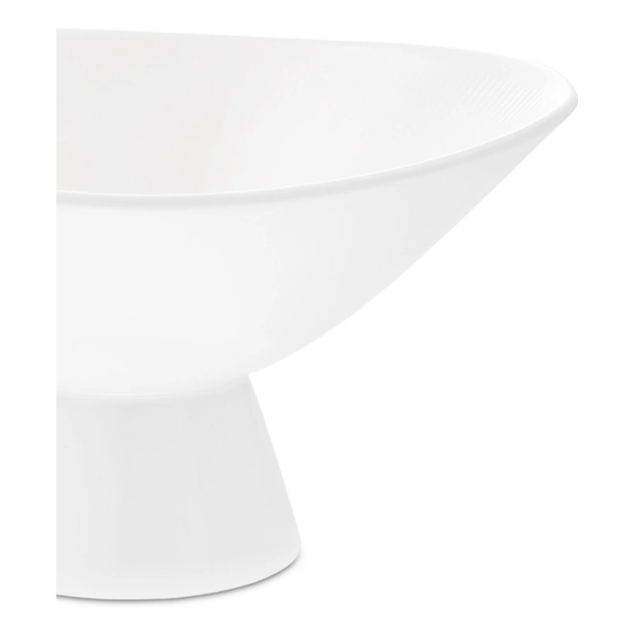 Чаша на ножке Decor de table Плиссе 230 мл, фарфор костяной