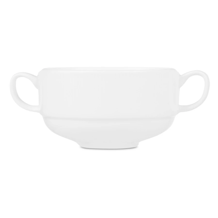 Бульонница Decor de table Плиссе 250 мл, фарфор костяной