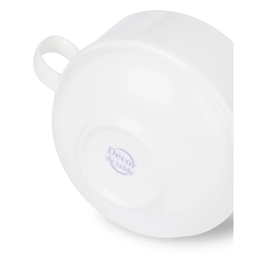 Бульонница Decor de table Плиссе 250 мл, фарфор костяной