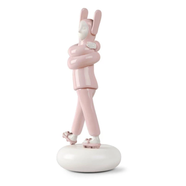 Фигурка Lladro Объятия 23x25x57 см, фарфор, розовая