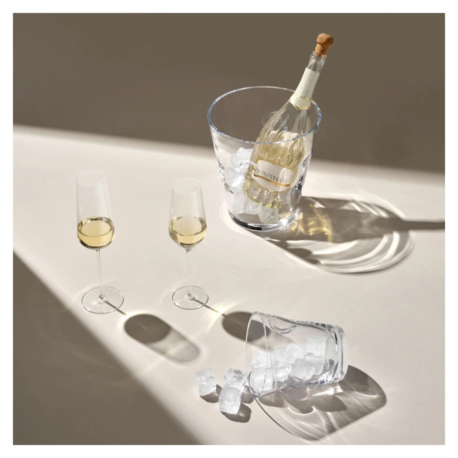 Бокал для шампанского Nude Glass Невидимая ножка Вертиго 300 мл, стекло хрустальное