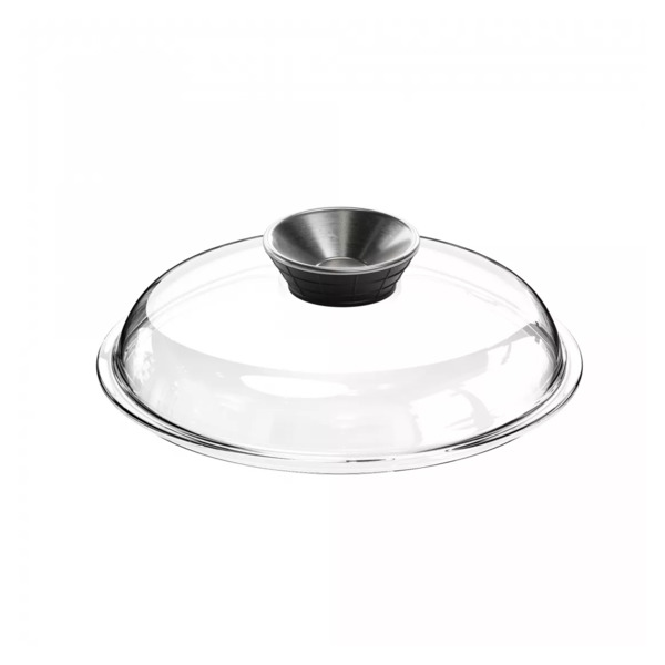 Крышка с арома-ручкой-дозатором АМТ Glass Aroma Lids 24 см, жаропрочное стекло