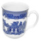 Кружка для чая и кофе Grace by Tudor Blue Willow 340 мл, фаянс, белая