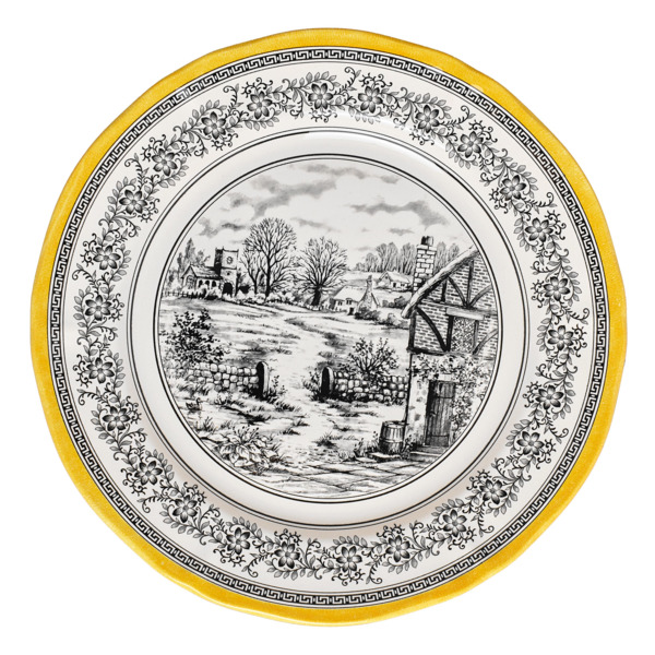 Тарелка обеденная Grace by Tudor Halcyon 27,3 см, фаянс, белая