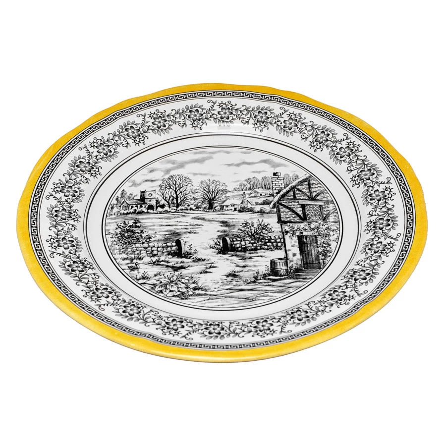 Тарелка обеденная Grace by Tudor Halcyon 27,3 см, фаянс, белая