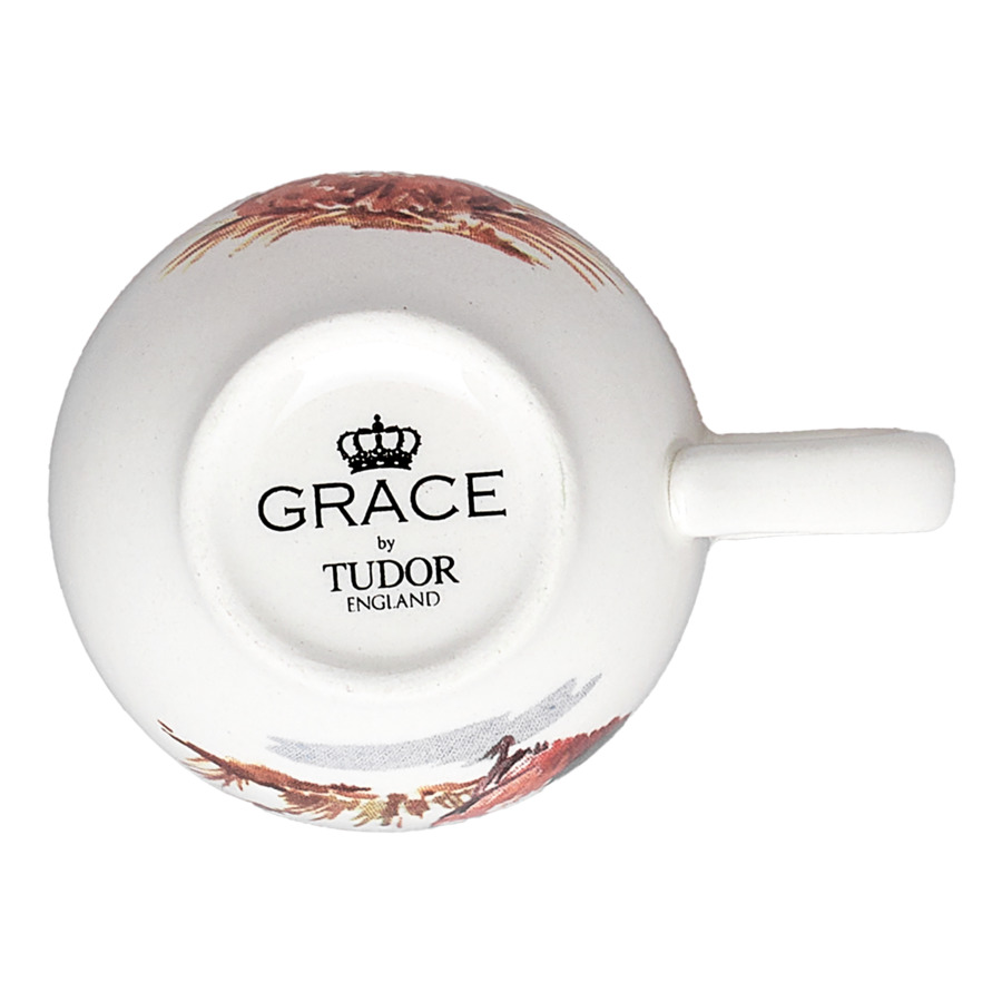 Чашка для эспрессо с блюдцем Grace by Tudor Country Farmyard 95 мл, фаянс, белая