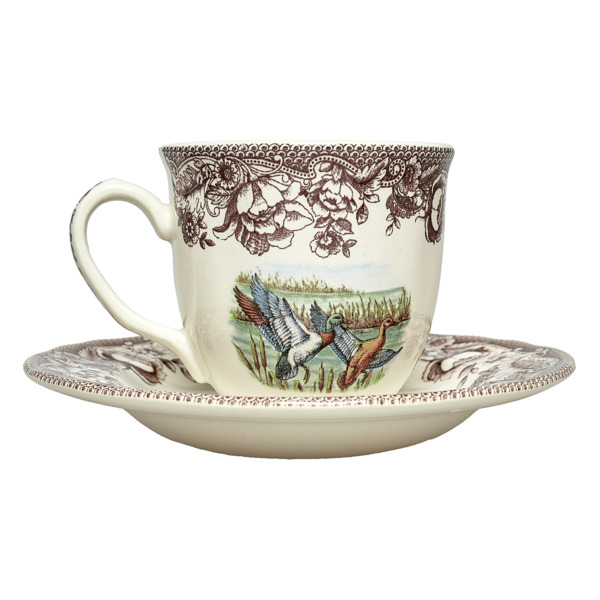 Чашка чайная с блюдцем Grace by Tudor Haydon Grove 200 мл, фаянс, белая