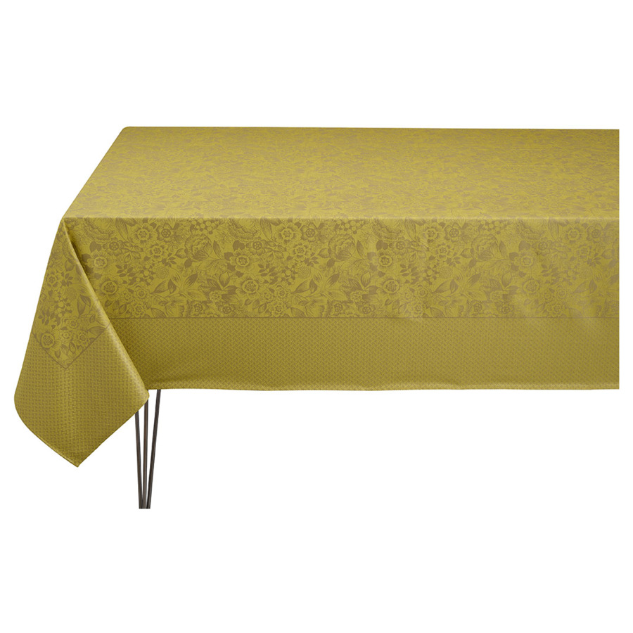 Скатерть квадратная с покрытием Le Jacquard Francais Osmose 175х175 см, хлопок, желтая