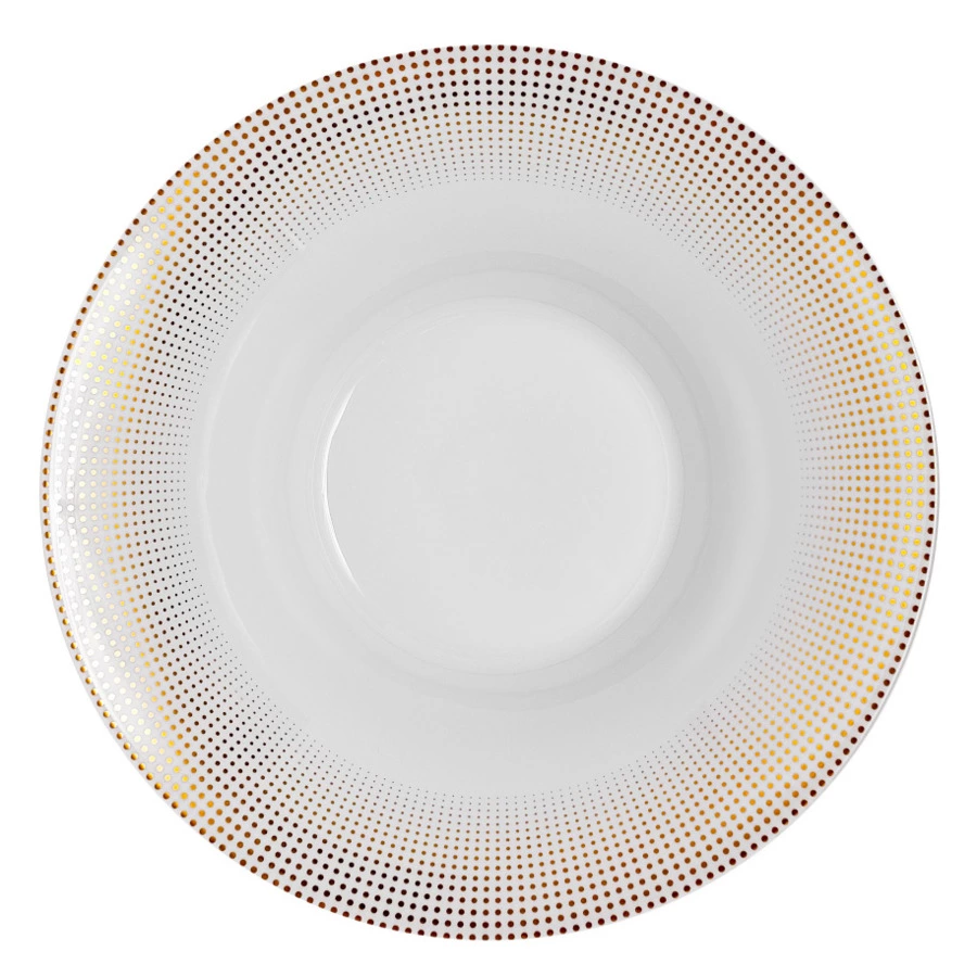 Салатник Wallendorfer Meridien Gold 26 см, фарфор твердый, белый