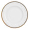 Тарелка суповая ZARIN Riva Gold 22 см, фарфор твердый, белая