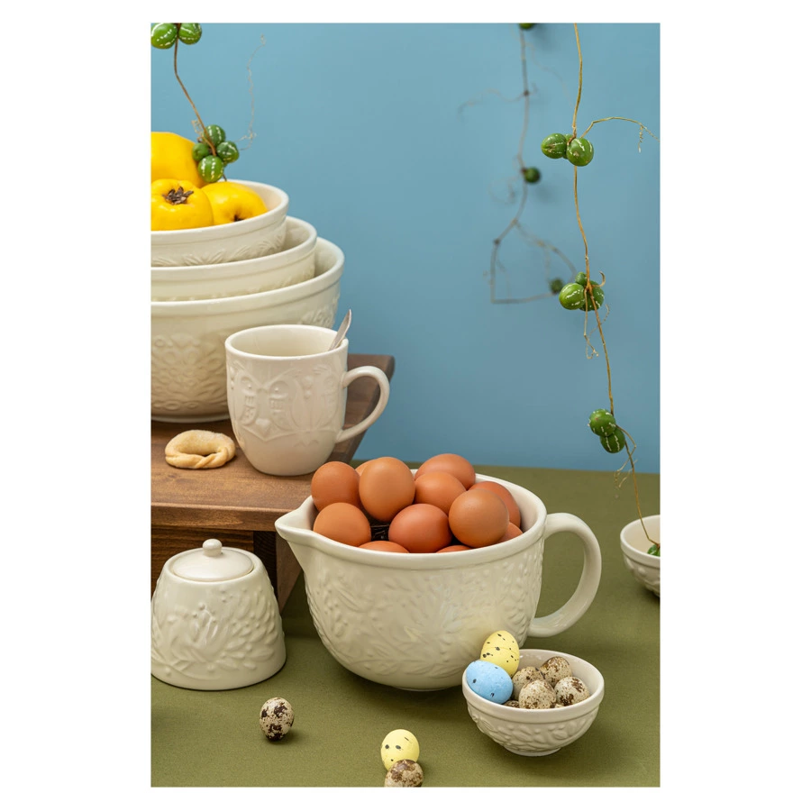 Кувшин для смешивания Liberty Jones Birds of Paradise 2,2 л, керамика, кремовый